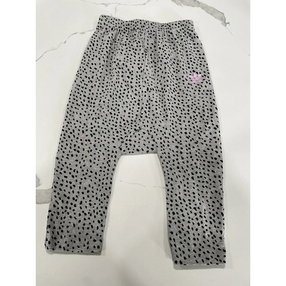 Adidas 4T Girl Pants‎ Pink Grey Leopard AK109